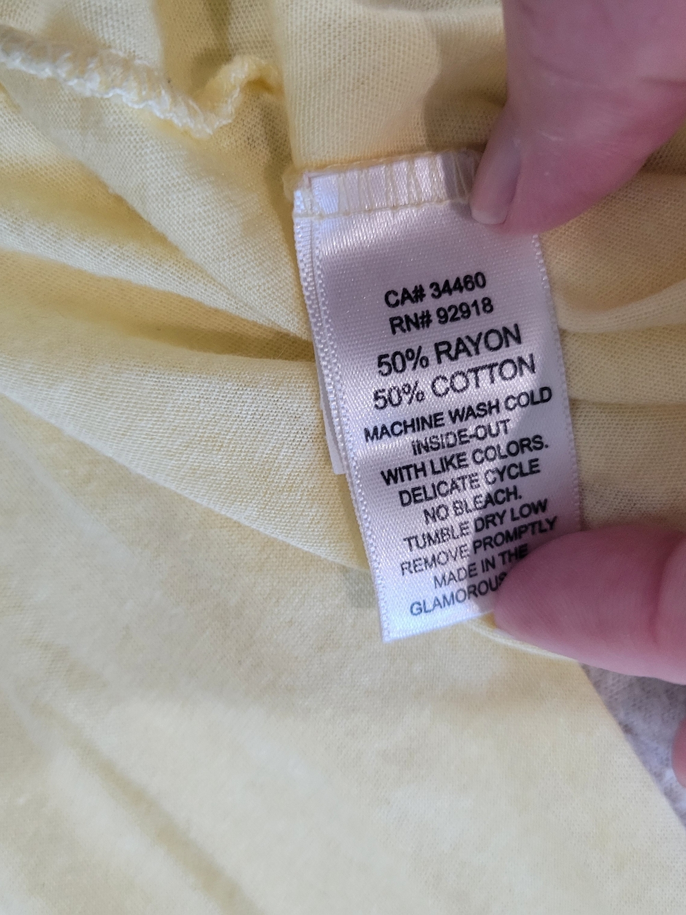 Vintage Juicy Couture Light Yellow Women’s Scoop Neck Long Sleeve Top - Picture 3 of 6